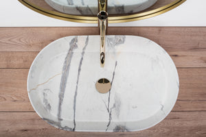 Lavabo Da Appoggio Rea Nadia 60 Sand