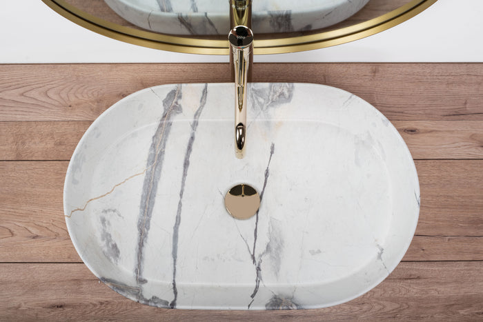 Lavabo Da Appoggio Rea Nadia 60 Sand