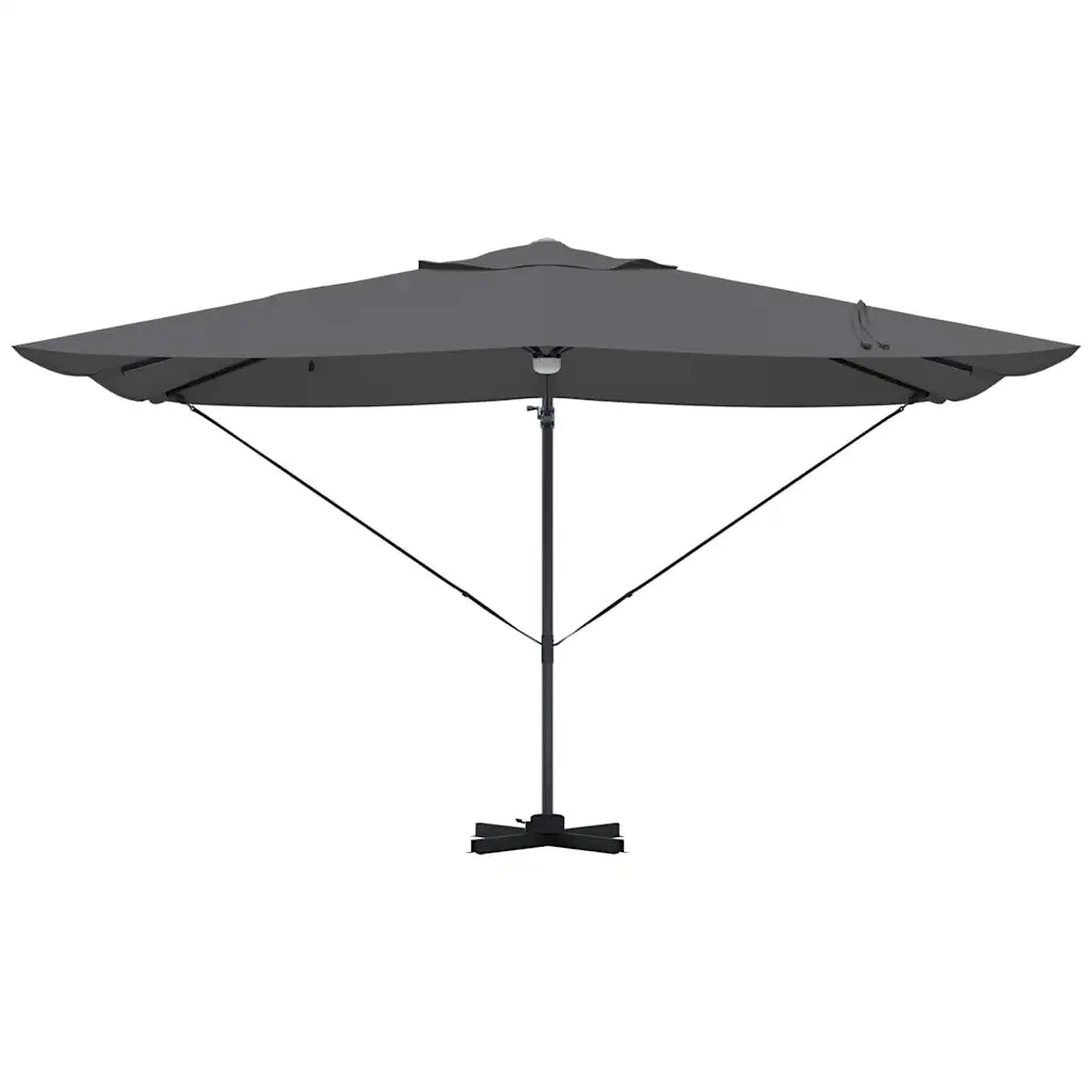 Ombrellone Antracite 351 x 250 x 253 cm Poliestere e Alluminio 42003361