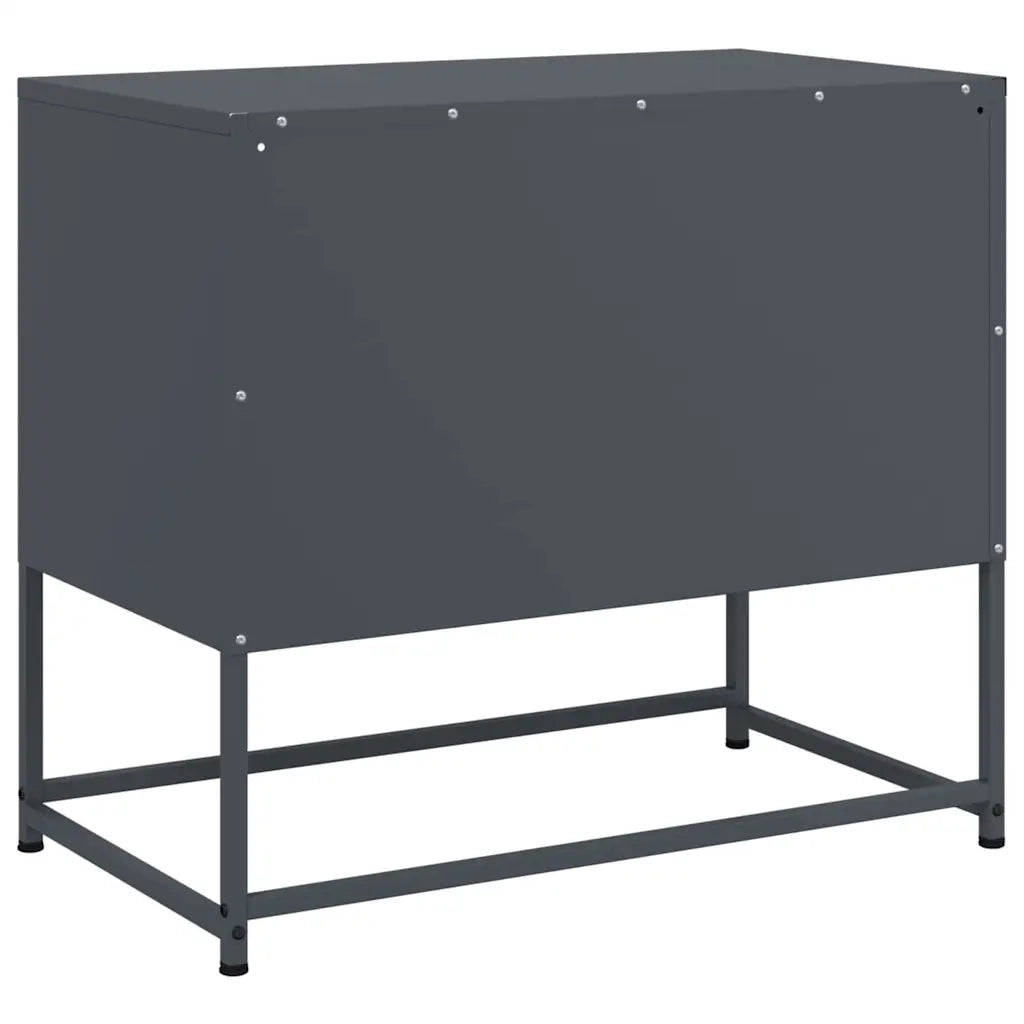 Mobile TV Antracite 68x39x60,5 cm in Acciaio