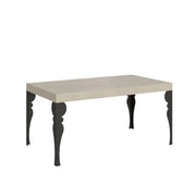 Tavolo Allungabile 160-264x90x77 cm Paxon Cashmere Telaio Antracite