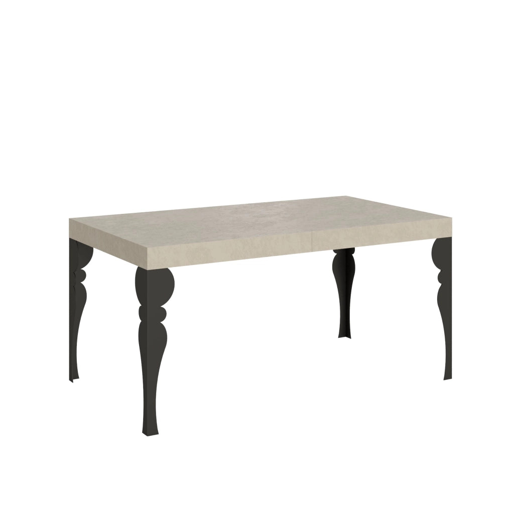 Tavolo Allungabile 160-264x90x77 cm Paxon Cashmere Telaio Antracite