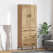 Credenza 2 pcs Rovere artigianale Legno multistrato 3415887