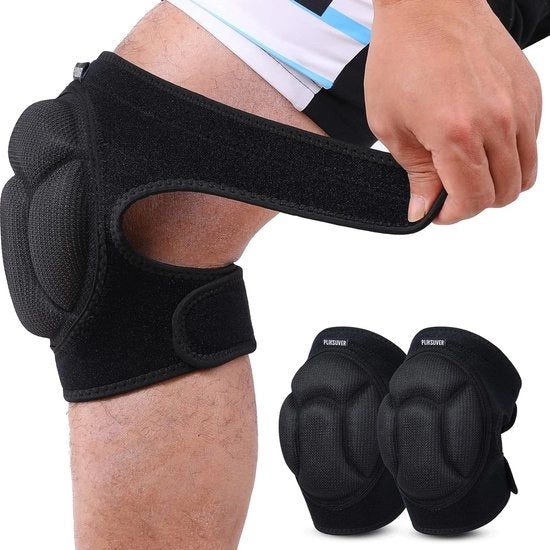 Protezioni ginocchia  - Protezioni ginocchia professionali per professionisti - Protezione ginocchia per lavori di giardinaggio e manutenzione del terreno - Foderamento rigido con guanciali in gomma.