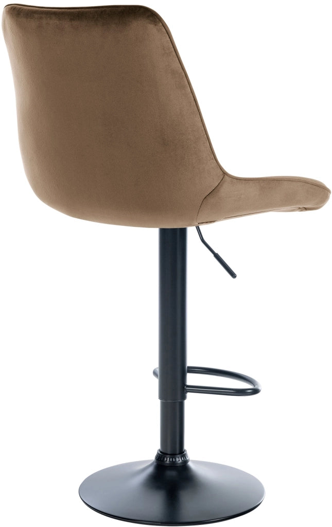 Sgabello Toni Velvet marrone,nero