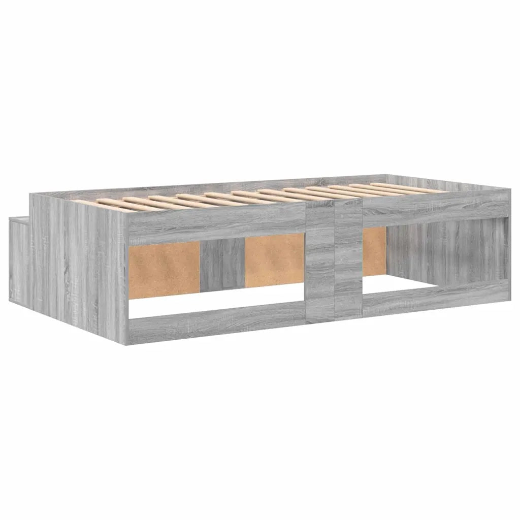 Struttura del letto Grigio Sonoma 80 x 200 cm Legno multistrato 3335202