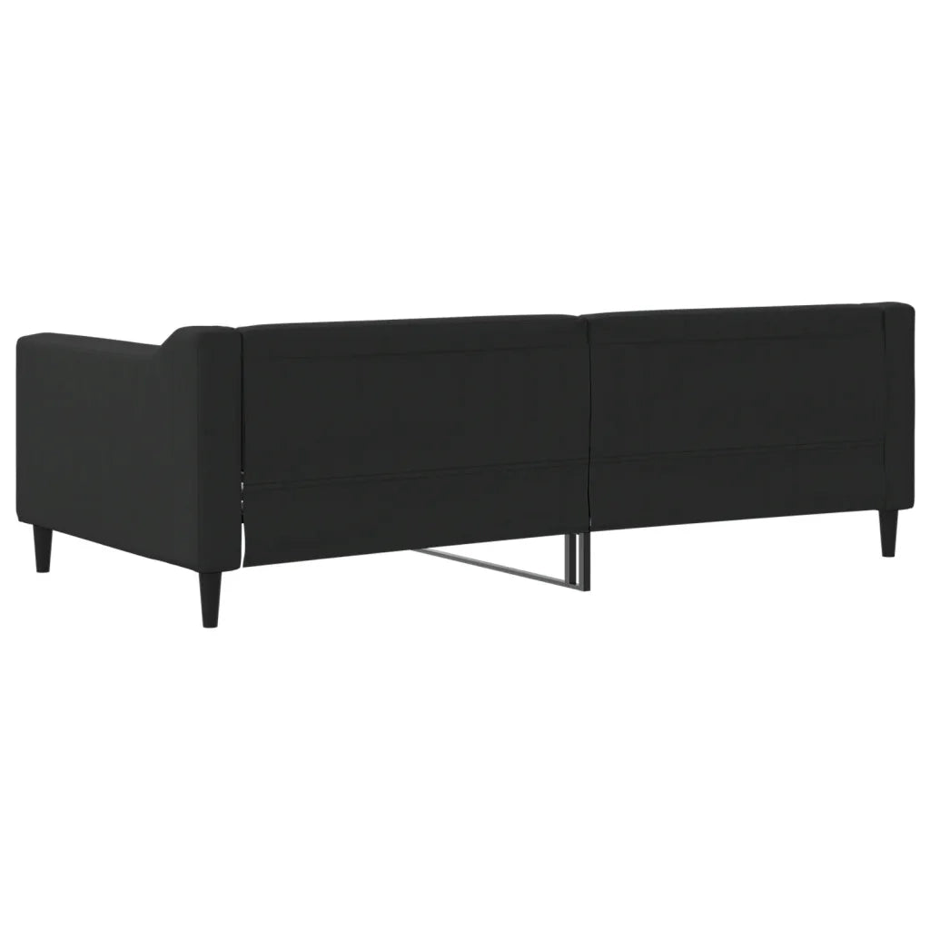 Letto singolo | Letto per adulti | Letto da Giorno Nero 90x190 cm in Tessuto