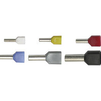 Terminali bussola preisolati 2,5mmq pz 200 gialli