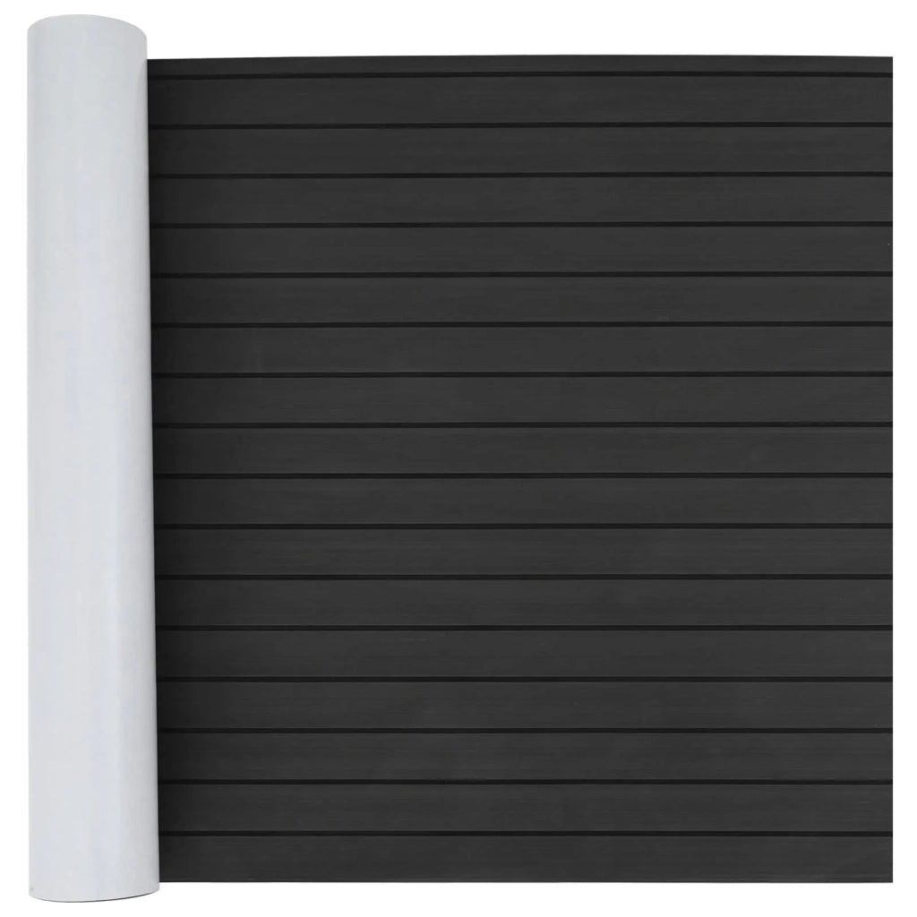 Tappetino per Barche Rigato Grigio Scuro e Nero 240 x 90 cm EVA CFW3071688