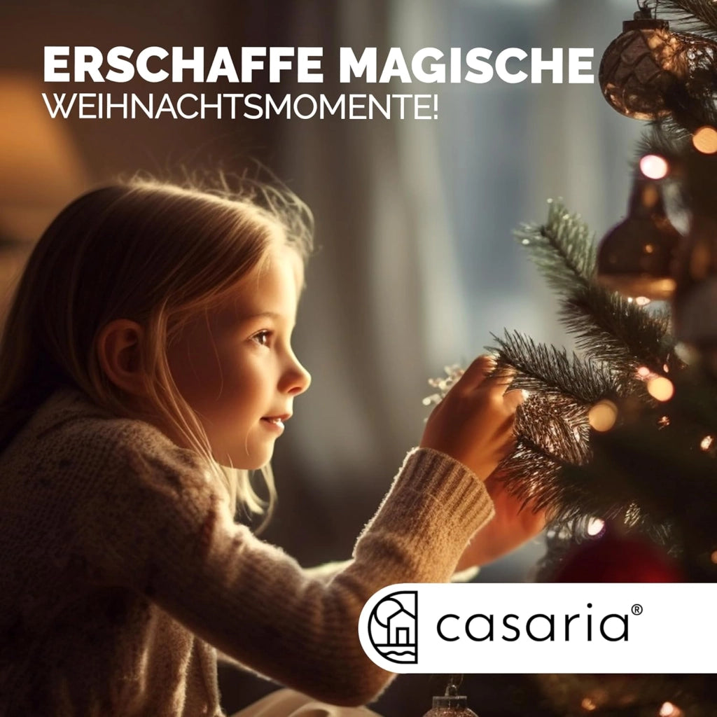 ® Albero di Natale Finto Verde 140 cm 470 Punte Incl. Base in Metallo Abete Artificiale PVC Effetto Realistico