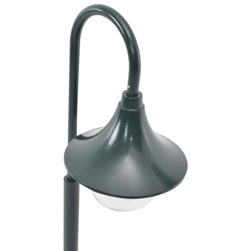 Lampione da Giardino E27 120 cm Alluminio Verde Scuro CFW5772226