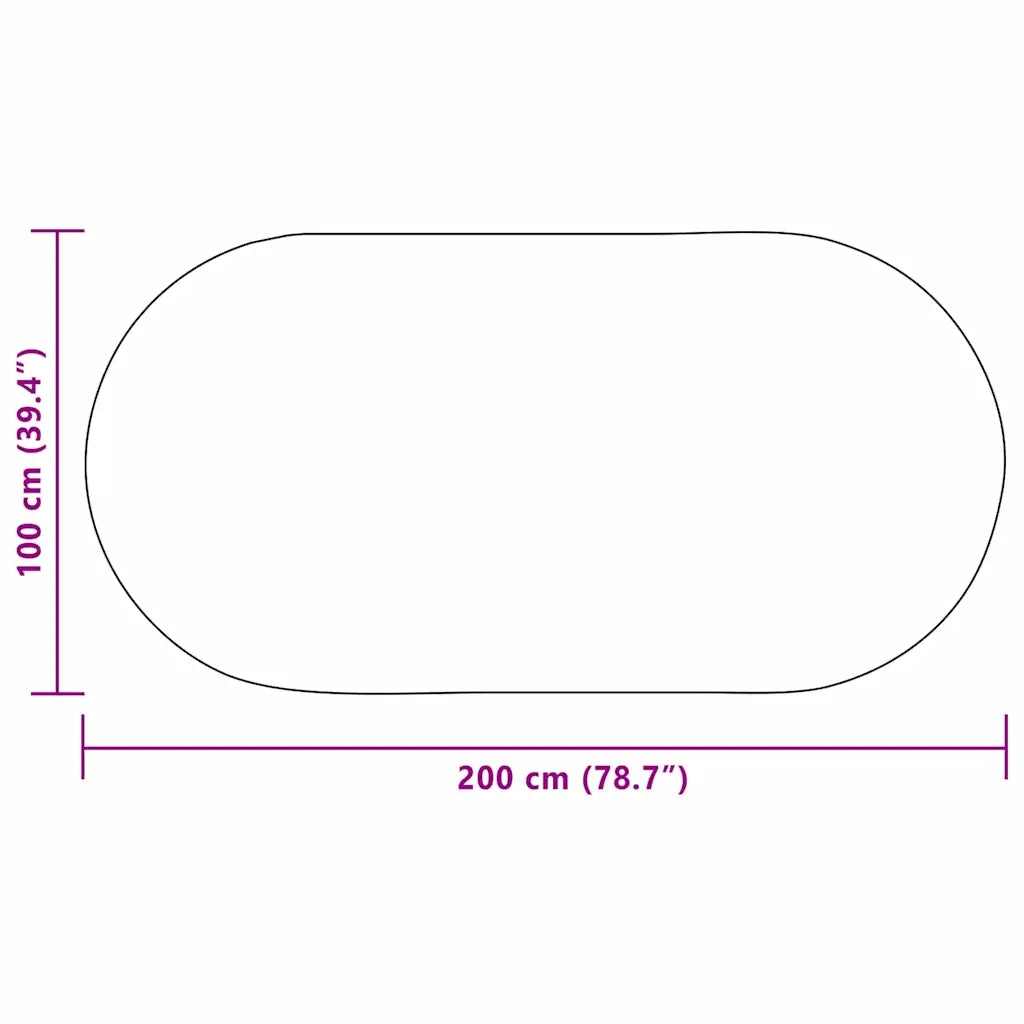 Tappeto ZIZUR Crema 200 x 100 cm Polipropilene 42000864