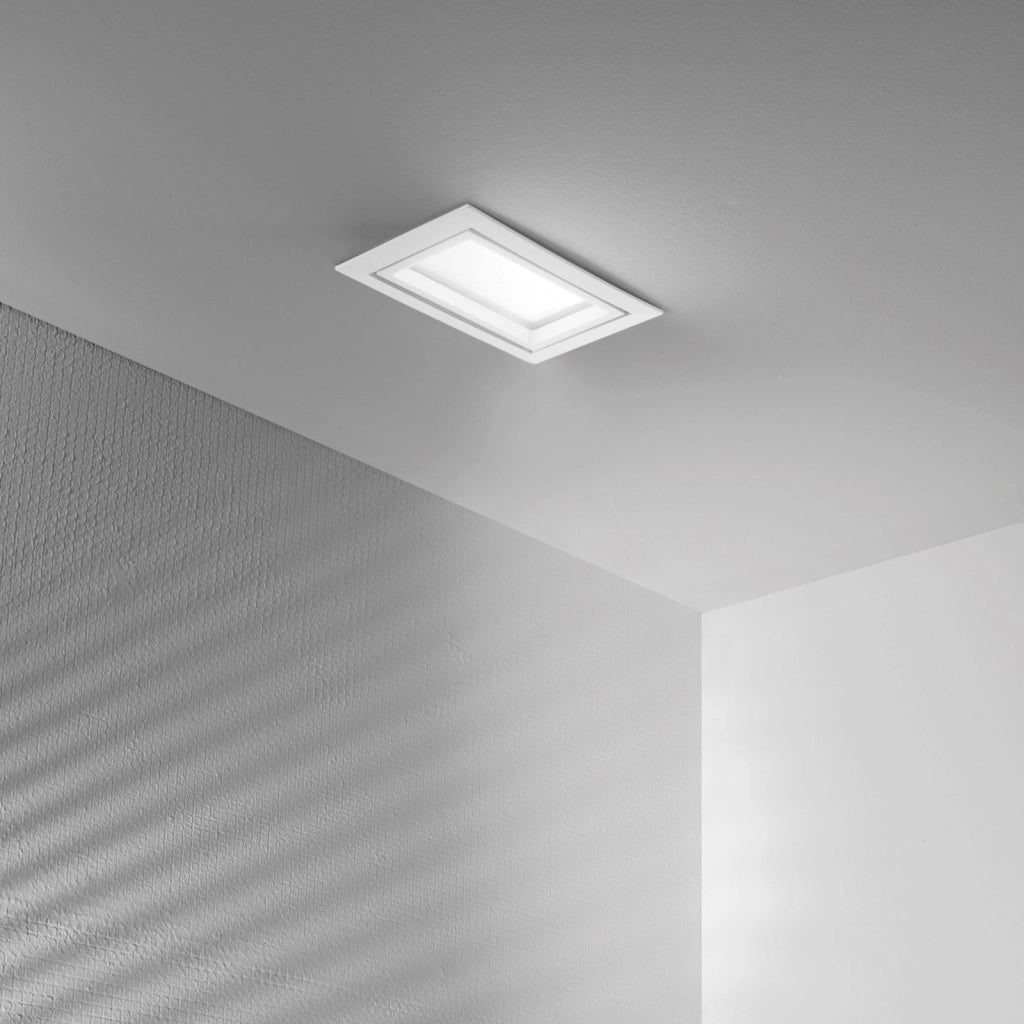 INCASSO LED LYBRA BIANCO COB 38W 4400LM CCT 3000K / 4000K / 6500K 24X15X11CM