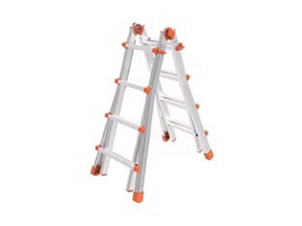 1pz scala telescopica "squadrapiu" alluminio 4+5 grammi aperta cm460h cod:ferx.fer449137