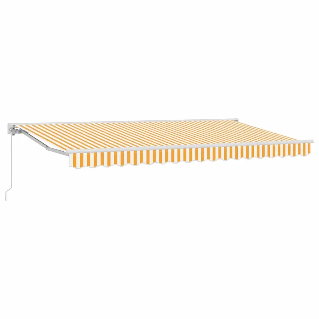 Struttura della tenda-Telaio per tenda da sole Giallo e Bianco 400 x 200 cm