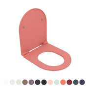 SEDILE WC SOFT CLOSE INFINITY PER FILOMURO Salmone Opaco coprivaso copriwater NYMO