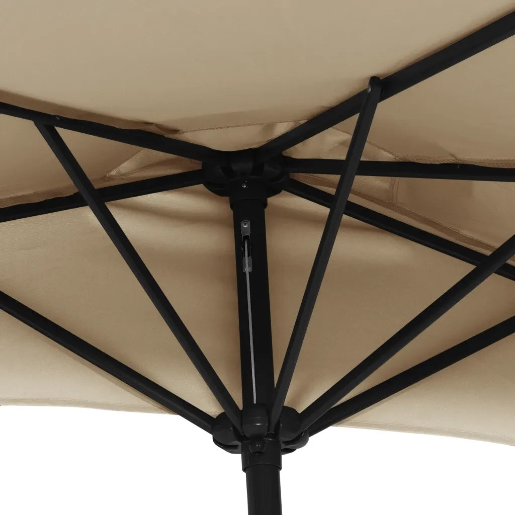 Ombrellone da Balcone Palo in Alluminio Talpa 270x135 cm a MetÃ 