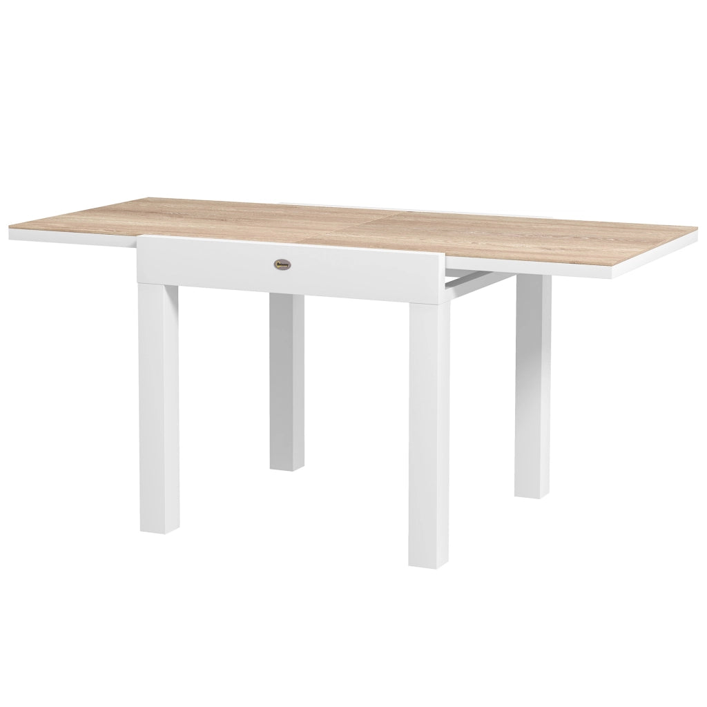 Tavolo da pranzo allungabile per giardino ¨C Minimal ¨C 60x80x75 cm, alluminio