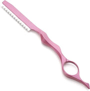 Scheermes Professionale per Capelli Fini, con Lame Texturizzanti per Uso in Salone e Casa, Colore Rosa
