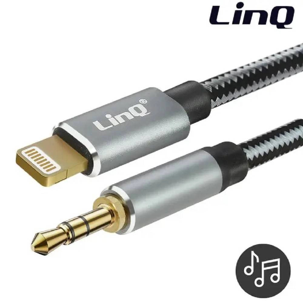 Trade Shop - Cavo Audio Iphone Da Lightning A Jack Maschio Da 3,5 Mm Intrecciato 1,5 Mt A3522 -