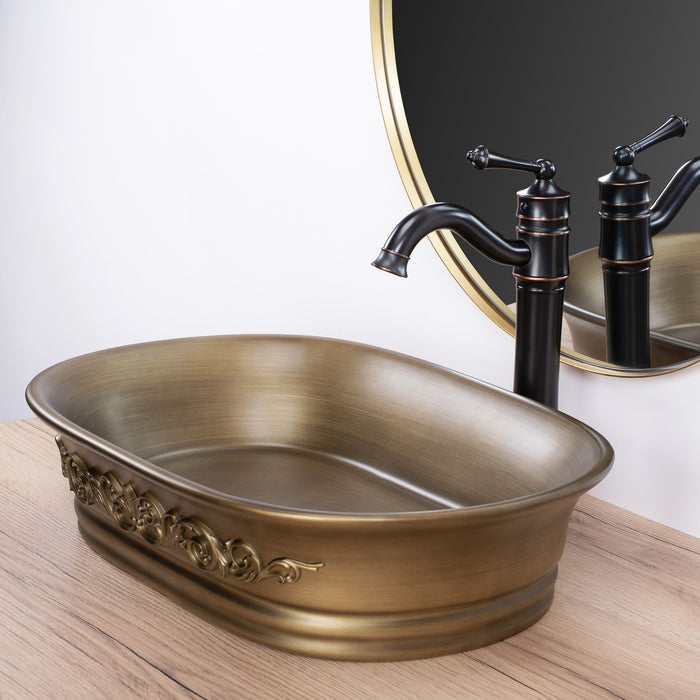 Lavabo Da Appoggio Rea Wilma Rustic