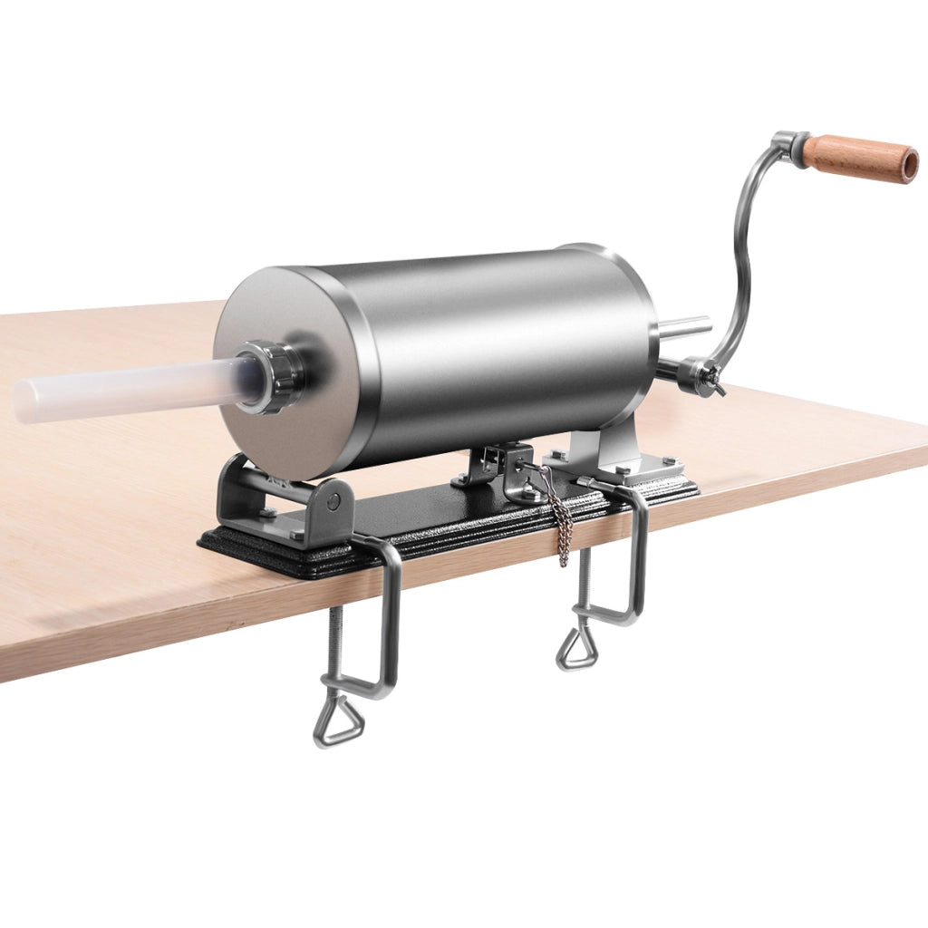 3kg Macchina insaccatrice per salsicce in acciaio inox con 4 tubi di riempimento, Insaccatrice manuale casa