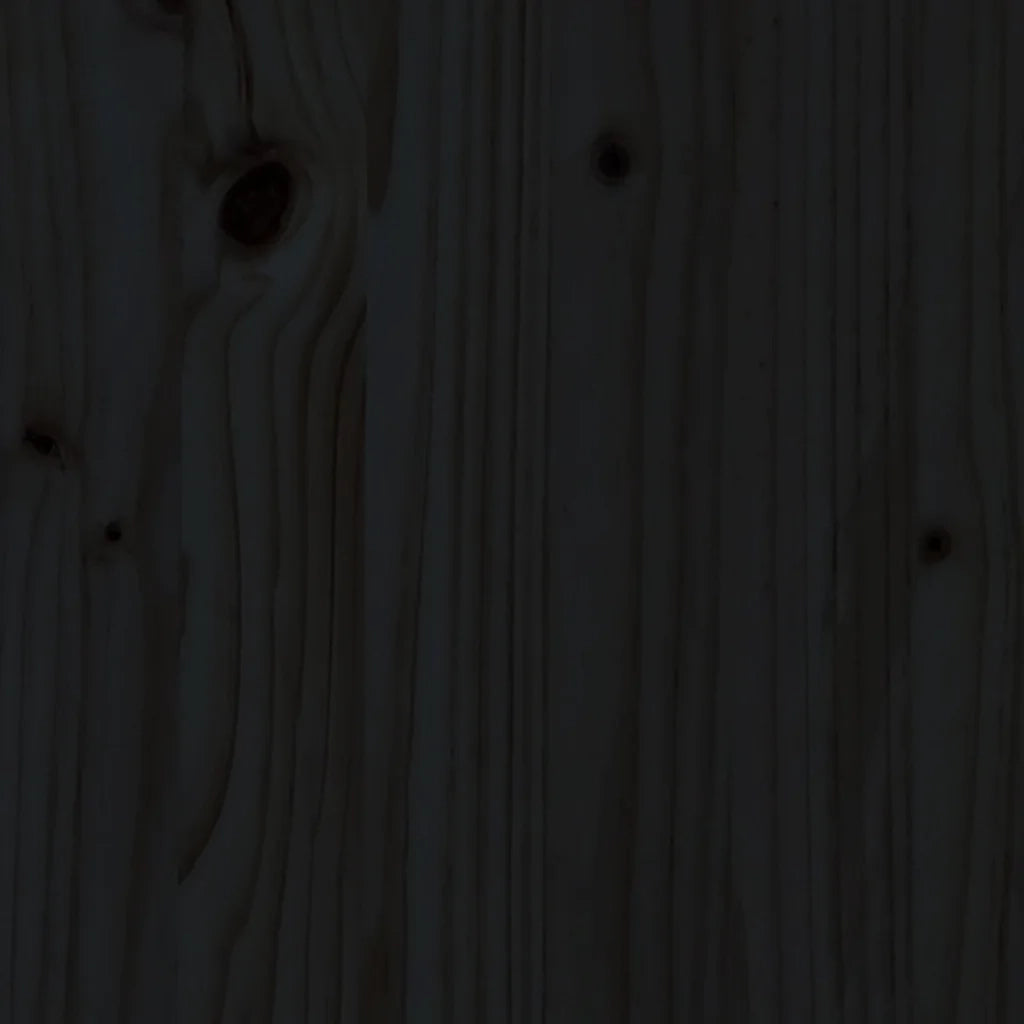 Sedia da giardino-Poggiapiedi da Giardino 120x80 cm Legno Massello di Pino Nero 775117