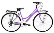 MARIO SCHIANO city bike 28 donna , bici da passeggio cambio 7 velocita' Shimano ,Glicine
