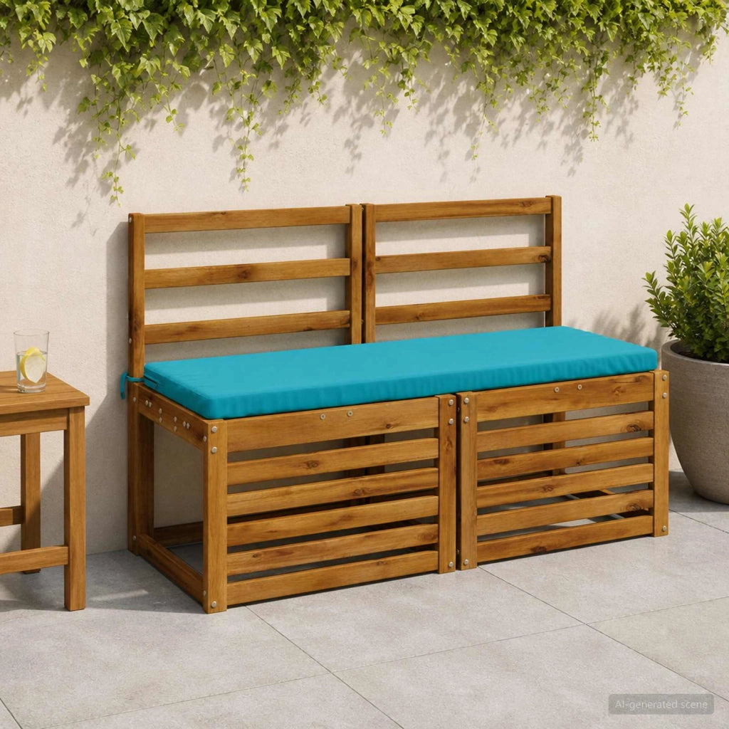 Cuscino per panchina SOEST 100% Poliestere Turchese 948786