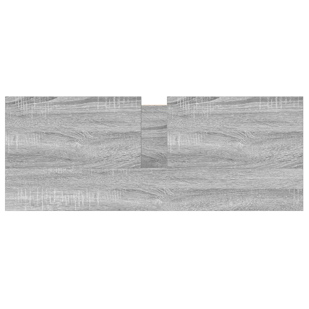 Mobile Lavabo da Bagno con Cassetti Grigio Sonoma 90x34,5x60 cm