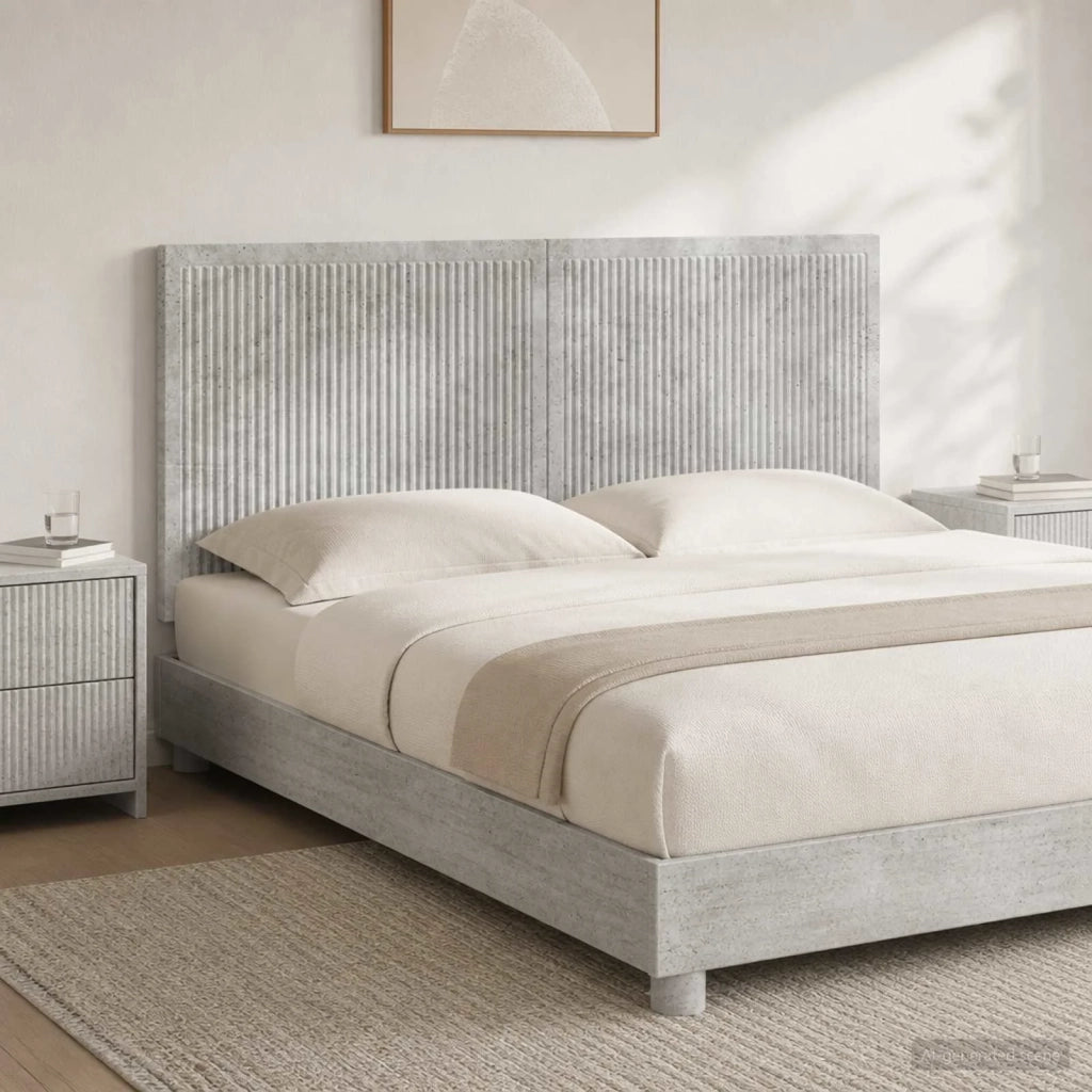 Testiera da Muro EDE Grigio Cemento Legno ingegnerizzato 896088