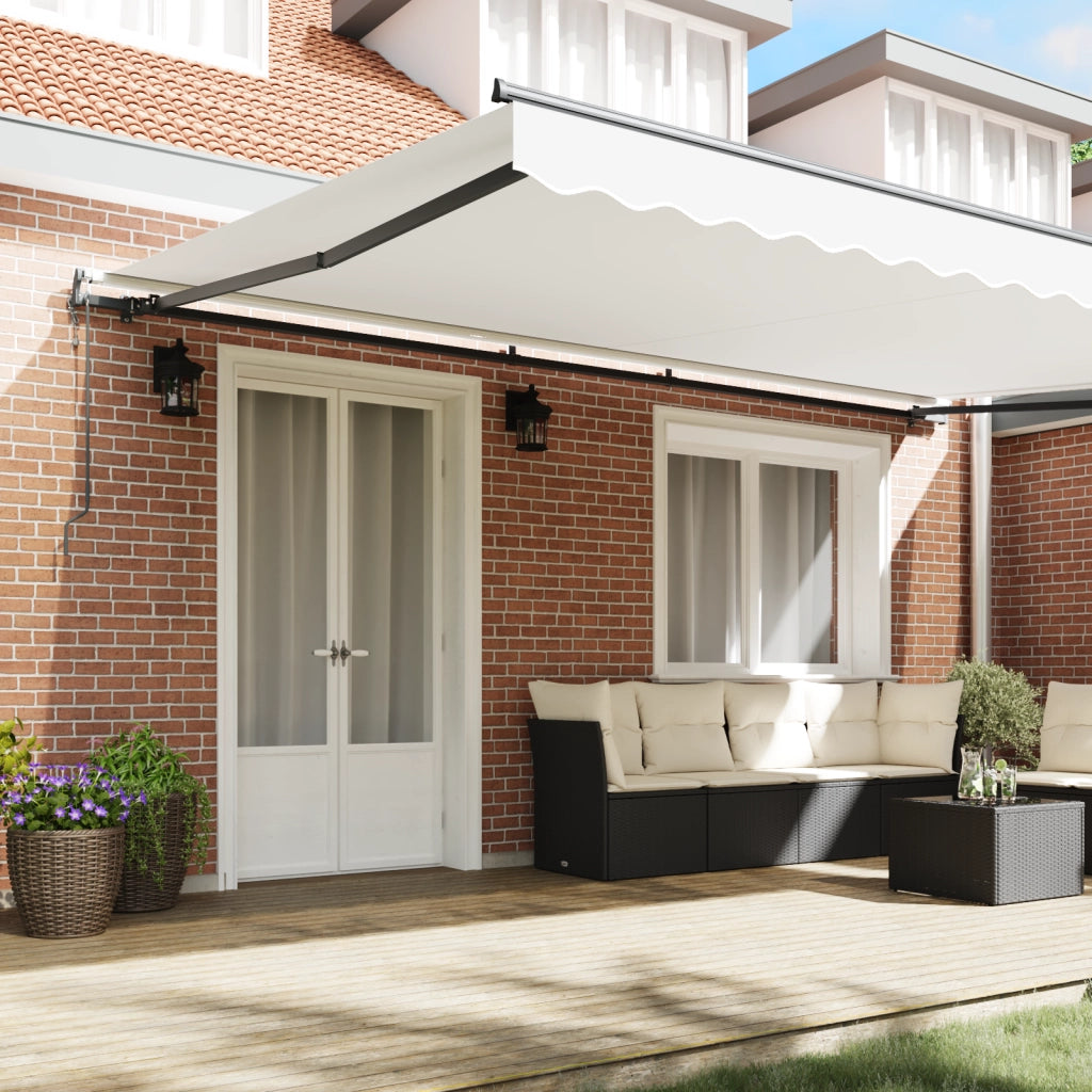 Tenda Retrattile Automatica  Bianca 500x350 cm