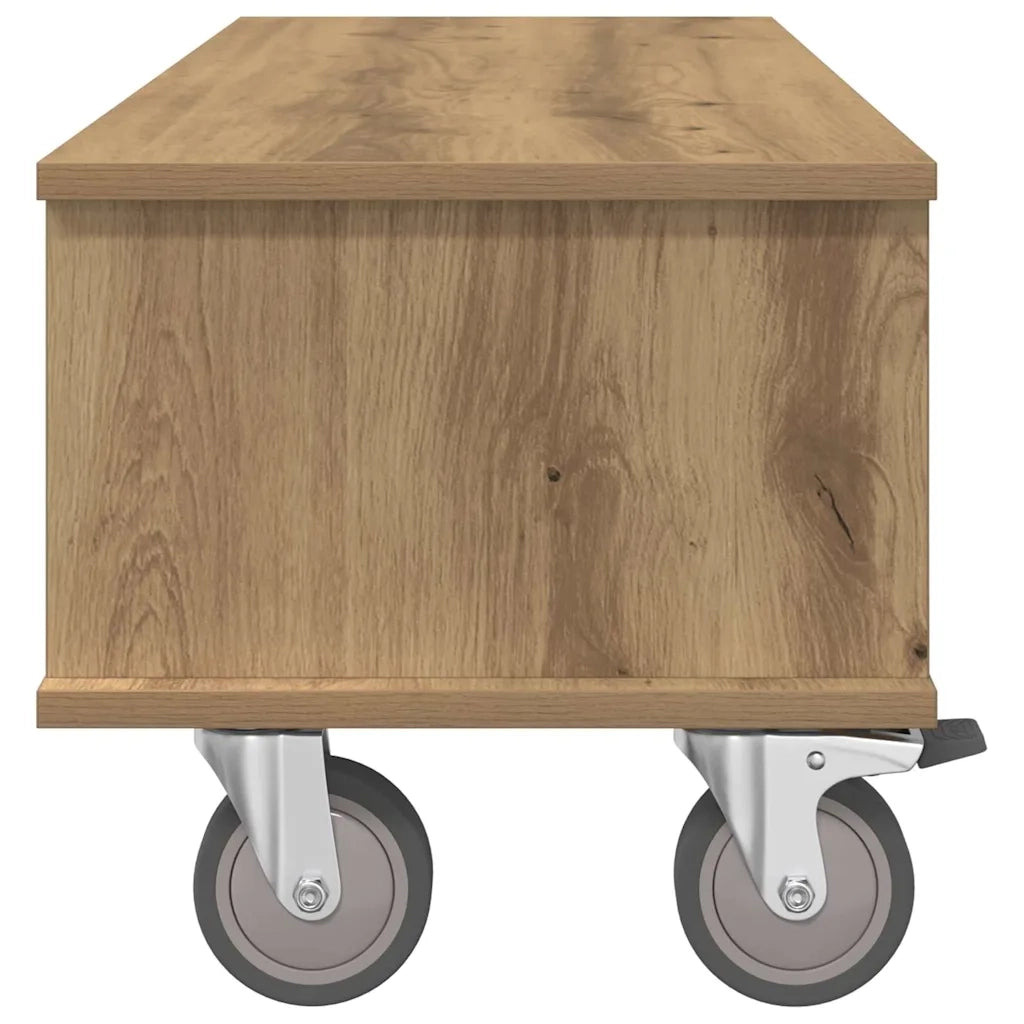 Supporto TV Rovere artigianale 100 x 35 x 35 cm