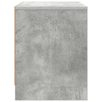 Comodino Grigio Cemento 45x34x44,5 cm in Truciolato