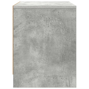 Comodino Grigio Cemento 45x34x44,5 cm in Truciolato