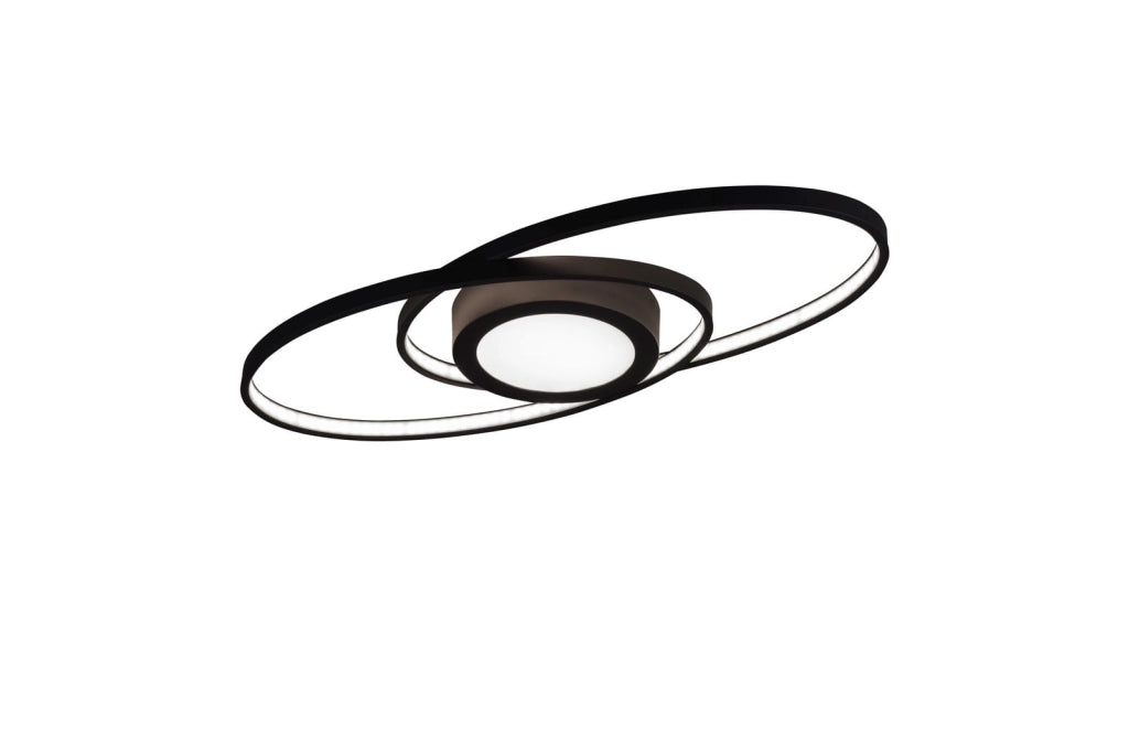 Plafoniera moderna LED integrato Galaxy antracite RL
