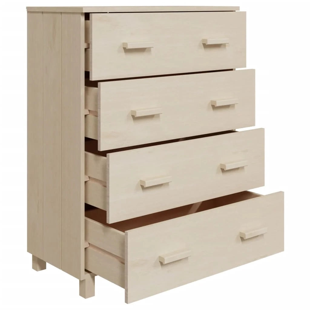 Buffet credenza cassettiera armadio mobile contenitore organizer per cucina soggiorno salotto 79 x 40 x 103,5 cm legno di pino massiccio marrone 02_0032175
