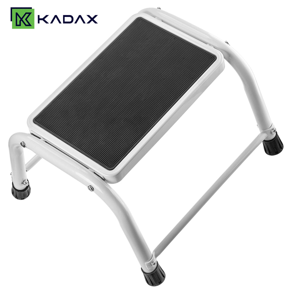 Scala a pioli KADAX, scala domestica in acciaio, piattaforma antiscivolo, portata massima 150 kg