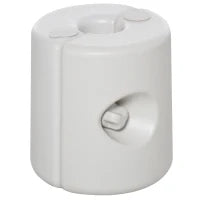 Set 4 Pezzi Pesi Riempibili con Acqua o Sabbia per Gazebo Plastica PE 22 x 24 x 25 cm Bianco