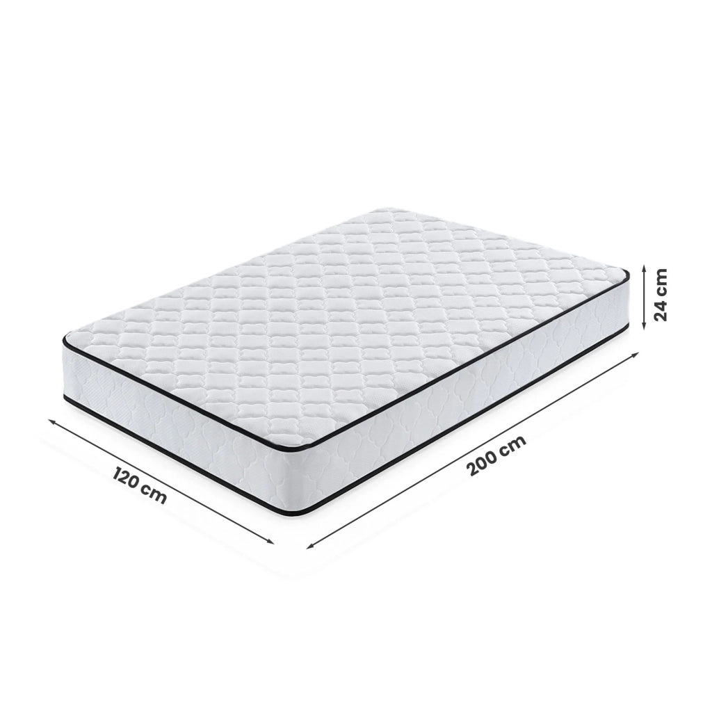 Materasso a molle insacchettate 7 zone con coprimaterasso incluso durezza H3 120x200 cm