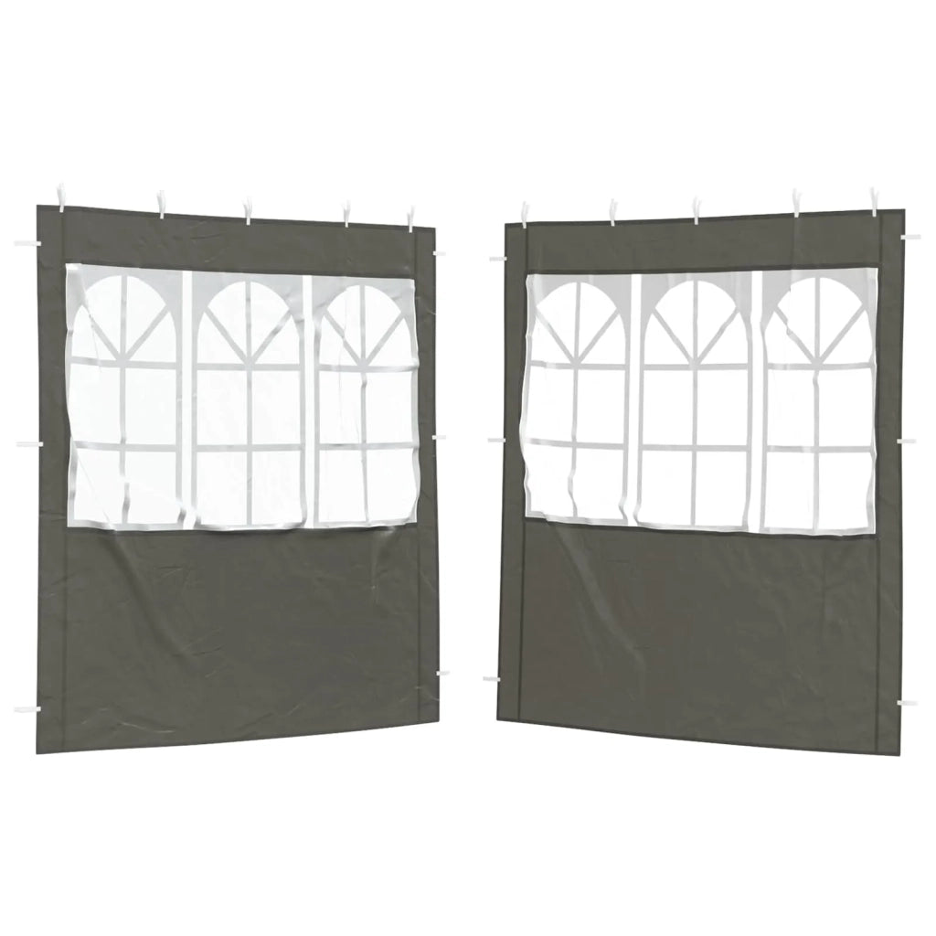 Parete per tenda da festa 2 pcs 200 x 195 cm Antracite 42033012
