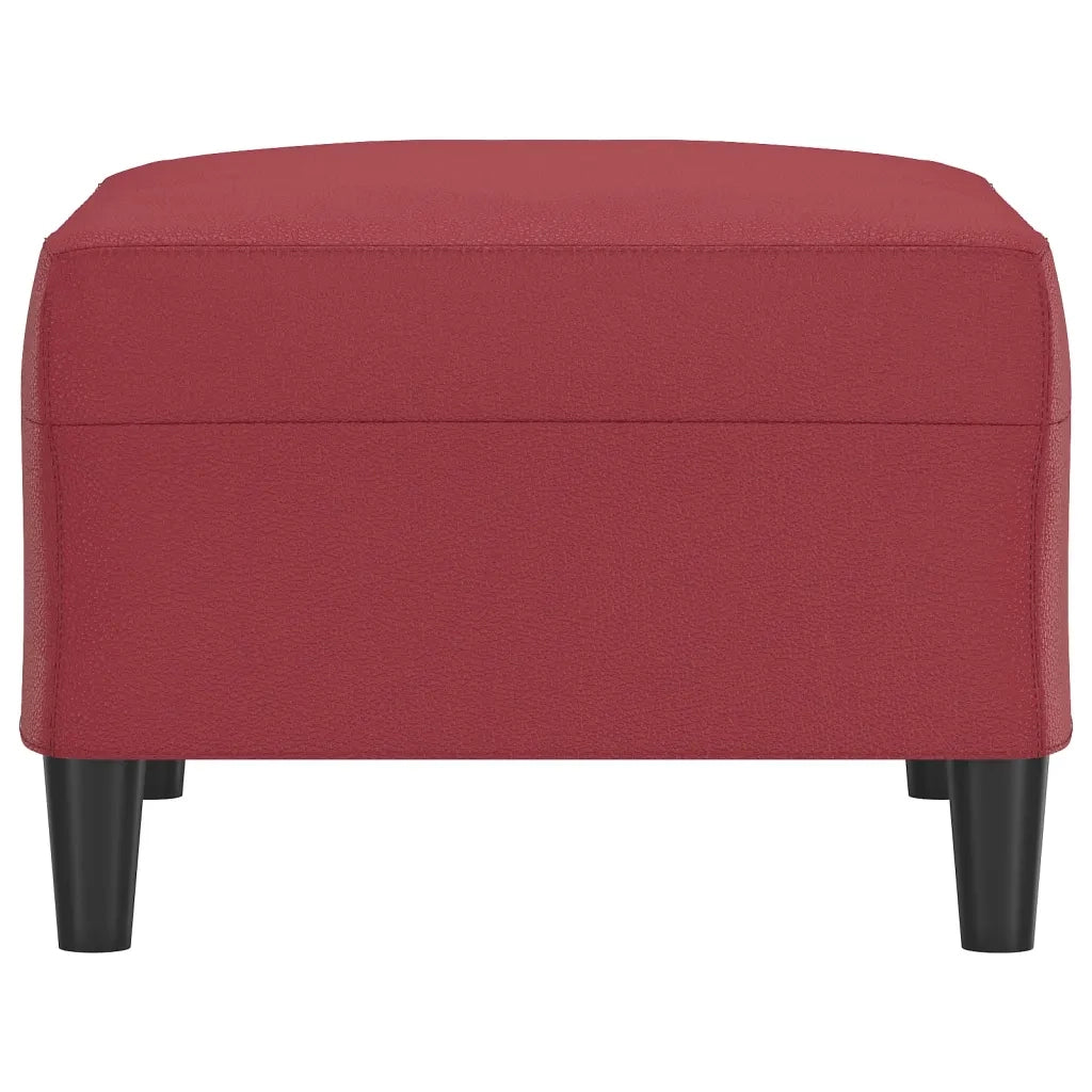 Poggiapiedi Rosso Vino 70x55x41 cm in Similpelle 349315