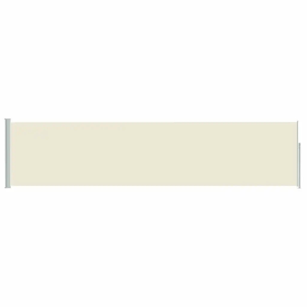 Tenda Laterale Retrattile per Patio 120x500 cm Crema