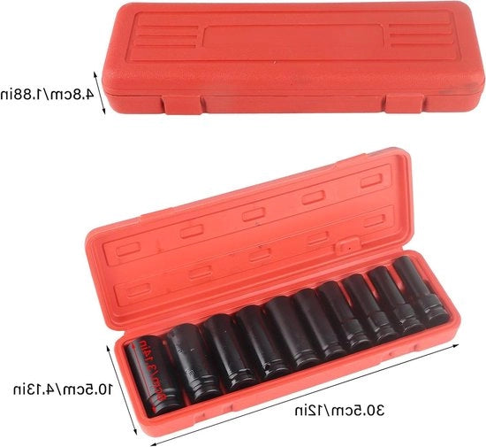 Accessori di riparazione rapida a 10 x 12 pollici - Pneumatici a 6 facce inclusi - 10 chiavi a stella inclusi.