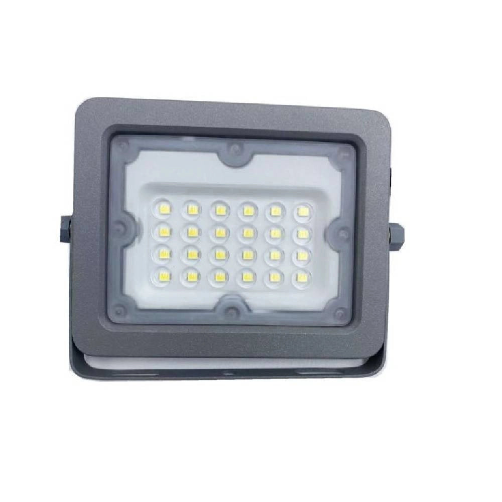 Trade Shop - Faretto Led Proiettore Slim Esterno Grigio 20w Ip65 Luce 6500k 4000k 3000k Fs20w -