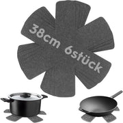Set di protezione da piatto 38 cm - Confezione da 6 - Pelle - Protezione da piatto - Protezione da piatto - Protezione da piatto - Resistente al calore - Sottopiatto protettivo