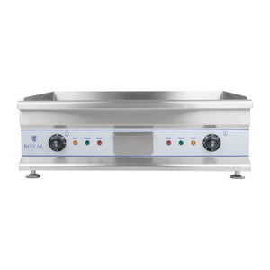 Plancha elettrica liscia 60 cm 2 x 3200 watt professionale in acciaio inox 3614038/2