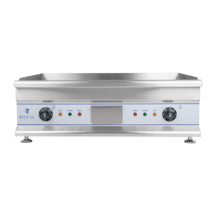 Plancha elettrica liscia 60 cm 2 x 3200 watt professionale in acciaio inox 3614038/2