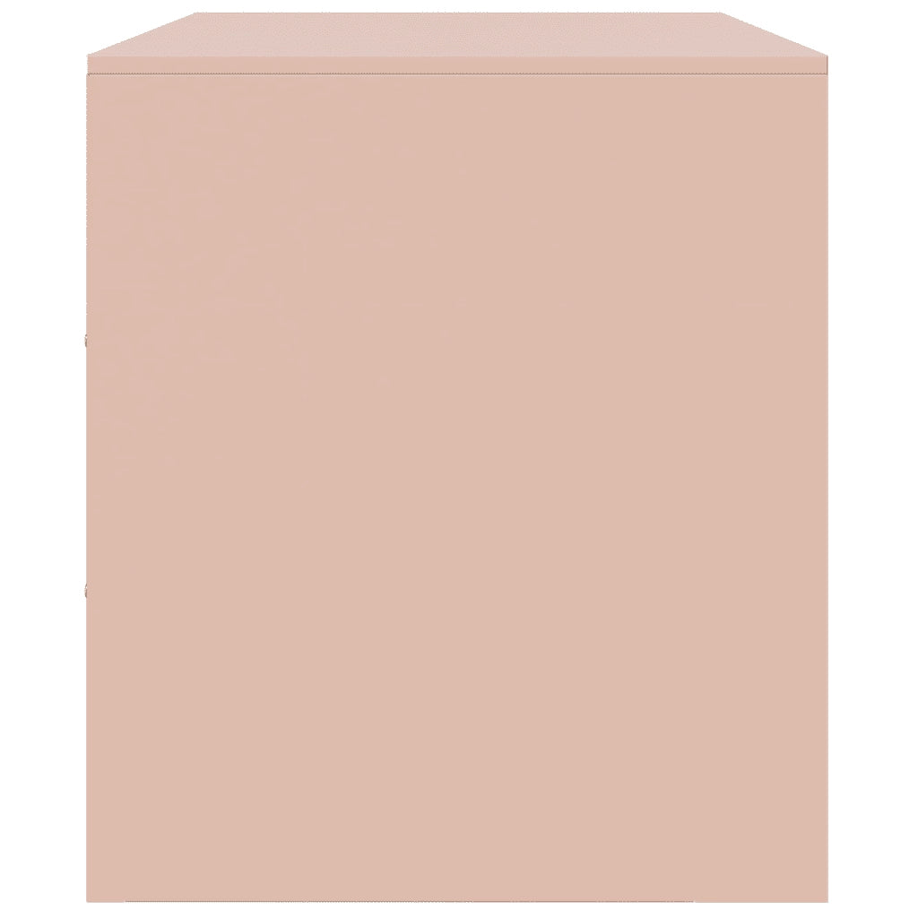 Mobile Porta TV Rosa 99x39x44 cm in Acciaio