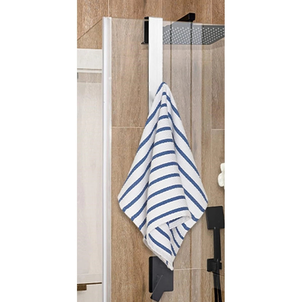 Trade Shop - Gancio Per Porta Box Doccia Appendi Asciugamano Accappatoio Bagno 4 X 18cm 87765 -